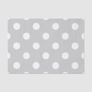Gray Polka Dot Pattern Tissuepapier