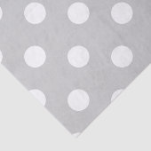 Gray Polka Dot Pattern Tissuepapier (Detail)