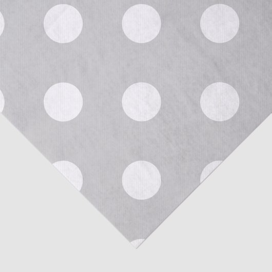 Gray Polka Dot Pattern Tissuepapier (Detail)