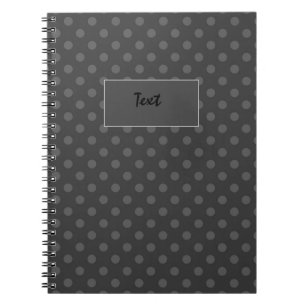 Gray Polka dot, Polka dot, zwart-wit Notitieboek