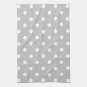 Gray Polka Dot Theedoek (Verticaal)