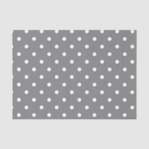 Gray Polka Dot Tissue Paper Tissuepapier