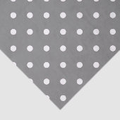 Gray Polka Dot Tissue Paper Tissuepapier (Detail)