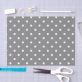Gray Polka Dot Tissue Paper Tissuepapier (Craft)