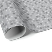 Gray Polka Dots Cadeaupapier (Rol Hoek)