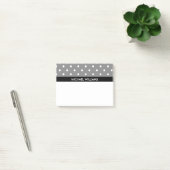 Gray Polka Dots met zwarte strepen Post-it® Notes (Kantoor)