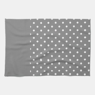 Gray Polka Dots Pattern Theedoek