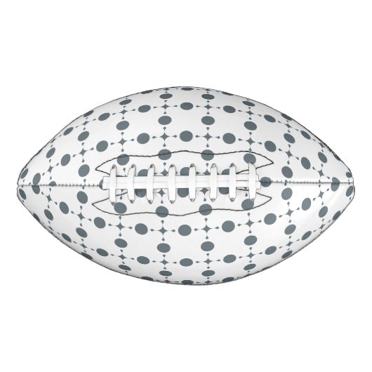 Gray Polka Dots, Polka Dot Pattern, Stippen, gedop American Football (Voorkant)