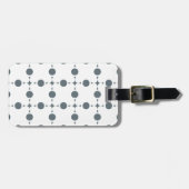 Gray Polka Dots, Polka Dot Pattern, Stippen, gedop Bagagelabel (Voorkant horizontaal)