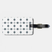 Gray Polka Dots, Polka Dot Pattern, Stippen, gedop Bagagelabel (Achterkant horizontaal)