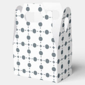 Gray Polka Dots, Polka Dot Pattern, Stippen, gedop Bedankdoosjes (Geopend)