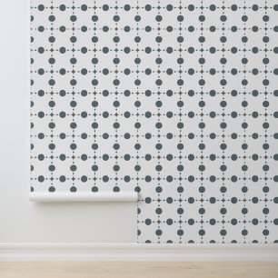 Gray Polka Dots, Polka Dot Pattern, Stippen, gedop Behang