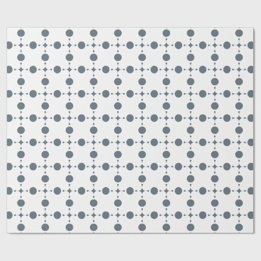 Gray Polka Dots, Polka Dot Pattern, Stippen, gedop Cadeaupapier (Vlak)