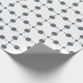 Gray Polka Dots, Polka Dot Pattern, Stippen, gedop Cadeaupapier (Hoek)