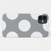 Gray Polka Dots, Polka Dot Pattern, Stippen, gedop Case-Mate iPhone Case (Achterkant (horizontaal))