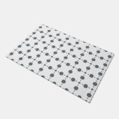Gray Polka Dots, Polka Dot Pattern, Stippen, gedop Deurmat (Schuin)