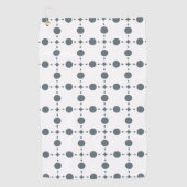 Gray Polka Dots, Polka Dot Pattern, Stippen, gedop Golfhanddoek (Voorkant)