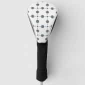 Gray Polka Dots, Polka Dot Pattern, Stippen, gedop Golfheadcover (Voorkant)