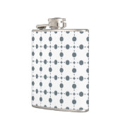 Gray Polka Dots, Polka Dot Pattern, Stippen, gedop Heupfles (Links)