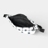 Gray Polka Dots, Polka Dot Pattern, Stippen, gedop Heuptasje (Open)