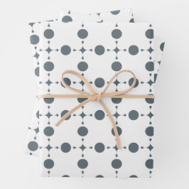 Gray Polka Dots, Polka Dot Pattern, Stippen, gedop Inpakpapier Vel