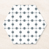 Gray Polka Dots, Polka Dot Pattern, Stippen, gedop Kartonnen Onderzetters (Voorkant)