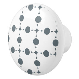 Gray Polka Dots, Polka Dot Pattern, Stippen, gedop Keramische Knop