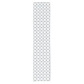 Gray Polka Dots, Polka Dot Pattern, Stippen, gedop Korte Tafelloper (Voorkant)