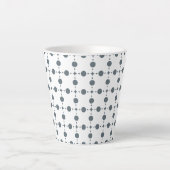 Gray Polka Dots, Polka Dot Pattern, Stippen, gedop Latte Mok (Voorkant)