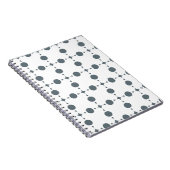 Gray Polka Dots, Polka Dot Pattern, Stippen, gedop Notitieboek (Rechterzijde)