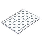 Gray Polka Dots, Polka Dot Pattern, Stippen, gedop Notitieboek (Linkerzijde)