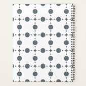Gray Polka Dots, Polka Dot Pattern, Stippen, gedop Planner (Achterkant)