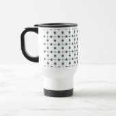 Gray Polka Dots, Polka Dot Pattern, Stippen, gedop Reisbeker (Links)