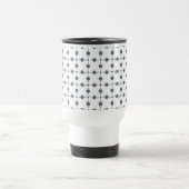 Gray Polka Dots, Polka Dot Pattern, Stippen, gedop Reisbeker (Center)