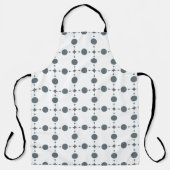 Gray Polka Dots, Polka Dot Pattern, Stippen, gedop Schort (Voorkant)