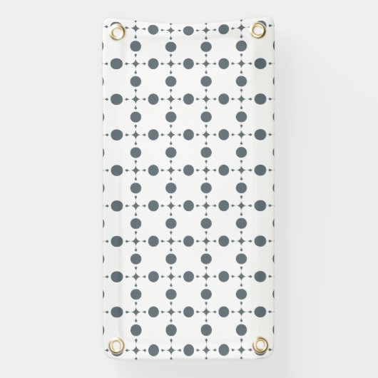 Gray Polka Dots, Polka Dot Pattern, Stippen, gedop Spandoek (Verticaal)