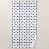 Gray Polka Dots, Polka Dot Pattern, Stippen, gedop Strandlaken (Voorkant)
