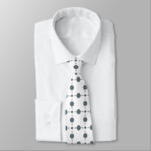 Gray Polka Dots, Polka Dot Pattern, Stippen, gedop Stropdas (Gebonden)