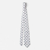 Gray Polka Dots, Polka Dot Pattern, Stippen, gedop Stropdas (Achterkant)