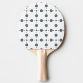 Gray Polka Dots, Polka Dot Pattern, Stippen, gedop Tafeltennisbatje (Voorkant)