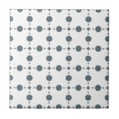 Gray Polka Dots, Polka Dot Pattern, Stippen, gedop Tegeltje (Voorkant)