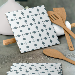Gray Polka Dots, Polka Dot Pattern, Stippen, gedop Tegeltje