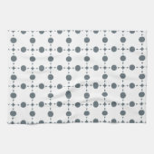 Gray Polka Dots, Polka Dot Pattern, Stippen, gedop Theedoek (Horizontaal)