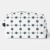 Gray Polka Dots, Polka Dot Pattern, Stippen, gedop Toilettasje (Voorkant)