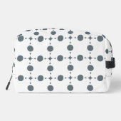 Gray Polka Dots, Polka Dot Pattern, Stippen, gedop Toilettasje (Achterkant)