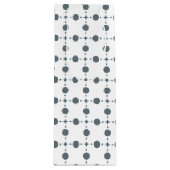 Gray Polka Dots, Polka Dot Pattern, Stippen, gedop Wijn Cadeautas (Voorkant)
