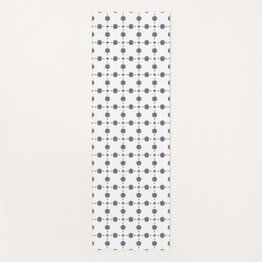 Gray Polka Dots, Polka Dot Pattern, Stippen, gedop Yogamat (Voorkant)