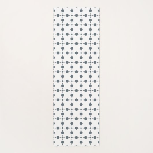 Gray Polka Dots, Polka Dot Pattern, Stippen, gedop Yogamat (Achterkant)