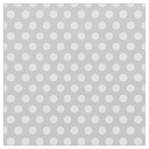 Gray Polka Dots Stof