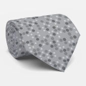 Gray Polka Dots Stropdas (Opgerold)